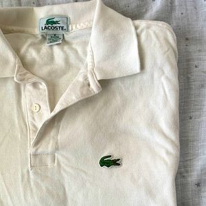 Lacoste white polo